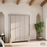 ราคา Chic Republic ตู้เสื้อผ้า 4 บานเปิด รุ่น EMMERSON4 180 White (10852104)