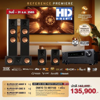 ราคา Onkyo TX-NR7100 + ชุดลำโพง Klipsch RP-6000F ii + RP-500C ii + RP500M ii Ebony Ebony (10825457)