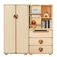 ราคา Kyotohaus เซ็ตตู้เสื้อผ้าไม้มินิมอล รุ่น ฮอบบิท ไม้เมเปิ้ล (นำเข้า) ขนาด 75*45*75 cm. (ตู้ลิ้นชัก 2 ประตู) (10847743)