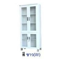 ราคา Delivery furniture ชั้นวางของ ตู้โชว์กระจก ชั้นเอนกประสงค์ FL-355G Glass ขาว (10843973)