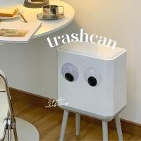 ราคา JIPATACHOBSHOP trash can ถังขยะลูกตา ถังขยะ ถังขยะน่ารัก ขาว classic มินิมอล (10868419)
