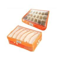 ราคา BF&MF Shop กล่องผ้าอเนกประสงค์ กล่องใส่ชุดชั้นใน 2 ชิ้น แบบ 6 ช่อง + 18 ช่อง สีส้ม (10869031)