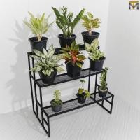 ราคา MT Design ชั้นวางต้นไม้ ชั้นวางรองเท้า ชั้นวางของ เฟอร์นิเจอร์ตกแต่งบ้าน/ตกแต่งสวน แข็งแรง แบบประกอบ แบบชั้นตะแกรงเหล็ก (10909174)