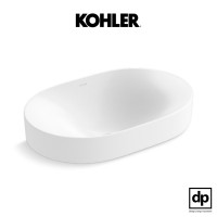 ราคา KOHLER อ่างล้างหน้าแบบติดตั้งบนเคาน์เตอร์ รุ่น Chalice Sleek สีขาว (10906032)