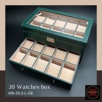ราคา MUNDUDEE กล่องใส่นาฬิกา รุ่น 20 เรือน 2 ชั้น Green Rolex-20Watches (10899519)