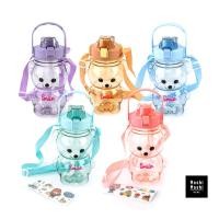 ราคา Home Wako Moshi Moshi กระบอกน้ำ ลายหมี พร้อมสายสะพาย แถมสติกเกอร์ตกแต่ง คละสี (10899615)
