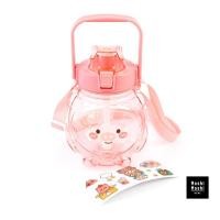 ราคา Home Wako Moshi Moshi กระบอกน้ำพร้อมสายสะพาย รุ่นเล็ก มีหูหิ้ว ชมพู (10899653)