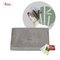 ราคา BSC Bamboo Towel ผ้าขนหนูแบมบู 100 ผ้าเช็ดผม ขนาดมาตรฐาน 34x85 cm รุ่น AST147 34x85 cm. เช็ดผม สีเทา (10902186)