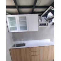 ราคา MMC Furniture ชุดตู้ครัวพร้อมตู้แขวน เคาน์เตอร์ครัว ไม้ MDF สั่งผลิตขนาด ตามแบบได้ ท๊อปหินแกรนิต 60x200x85cm ขาว/โอ๊ค (10897714)