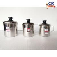 ราคา CR Kitchenware กระป๋องน้ำสเตนเลส มีฝา ตราหัวม้าลาย Zebra 11 ซม. (10877530)