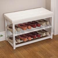 ราคา BF&MF Shop CASSA ชั้นวางรองเท้าพร้อมที่นั่ง ยาว 90 cm. สีขาว (10868062)