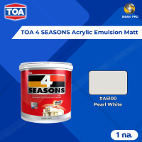 ราคา TOA 4 SEASONS Acrylic Emulsion Matt ทีโอเอ โฟร์ซีซั่นส์ สีน้ำทาภายนอกและภายใน #A5100 Pearl White ชนิดด้าน 1 แกลลอน (10866092)