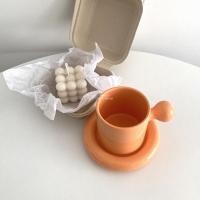 ราคา JIPATACHOBSHOP แก้วน้ำ แก้วเซรามิค แก้วคาเฟ่ classic JIPATACHOBSHOP Orange (10868684)