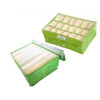 ราคา BF&MF Shop กล่องผ้าอเนกประสงค์ กล่องใส่ชุดชั้นใน 2 ชิ้น แบบ 6 ช่อง + 18 ช่อง สีเขียว (10869030)