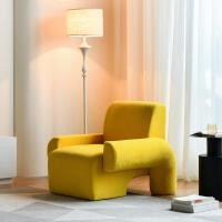 ราคา RS.LUXURY SOFA CHAIR เก้าอี้โซฟาสำหรับคนรักสุขภาพ ผ้าลูกฟูก เหลือง fabric 90 (10890937)