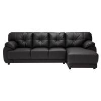ราคา Koncept Furniture โซฟาหนังเข้ามุมขวา Koloze สีน้ำตาลเข้ม (263X156X92 ซม.) (10895397)