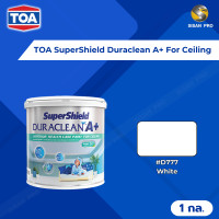 ราคา TOA SuperShield Duraclean A+ For Ceiling ทีโอเอ ซุปเปอร์ชิลด์ ดูราคลีน เอ พลัส สีน้ำอะคริลิก สําหรับทาฝ้าเพดาน #D777 1 แกลลอน (10866024)