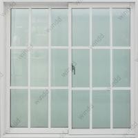 ราคา windd หน้าต่างอลูมิเนียม 2 บานเลื่อนสำเร็จรูป 100x100cm. สีขาว ไม่มีมุ้ง คิ้วตาราง9ช่อง (10889110)