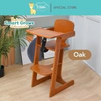 ราคา Idawin High chair เก้าอี้ทานข้าวเด็ก รุ่น Smart Grow ไม้ยางพารา ยุโรป Oak (10920655)