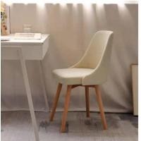 ราคา Homy เก้าอี้ เก้าอี้กำมะหยี่ ขาไม้ เบาะฟองน้ำ ทนทาน สีขาว (10907412)