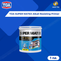 ราคา TOA SUPER MATEX Alkali Resisting Primer ทีโอเอ ซุปเปอร์เมเทค สีรองพื้นปูนใหม่กันด่าง #0000 1 กล. (10911719)