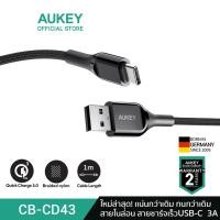ราคา AUKEY สายชาร์จเร็ว รุ่น CB-CD43/44 Type-C USB-C Charge Cable (1-2m) รองรับ Apple CarPlay iPhone 15 ชาร์จเร็ว 3A สายไนล่อนถัก ก 1m (10893134)