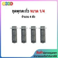 ราคา BDEE ชุดพุกตะกั่วพร้อมสกรู 1/4 จำนวน 4 ตัว/ชุด 1/4 ยึดติดผนัง หรือกำแพง (10923058)