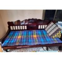 ราคา ร้านตุ๊กตาพาณิชย์ เบาะรองนั่งไม้ แหย่งไม้ โต๊ะไม้ ขนาด 100×195 ซม. เฉพาะเบาะ (10872834)