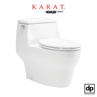 ราคา KARAT สุขภัณฑ์ชิ้นเดียว รุ่น มูนสโตน ทู ขาว 4.5 ลิตร ติดตั้งแบบท่อออกผนัง (10905208)