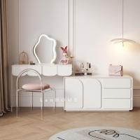 ราคา Lequa Furniture ชุดโต๊ะเครื่องแป้ง โต๊ะเครื่องแป้งมินิมอล โต๊ะกระจก โต๊ะทำงาน ลิ้นชัก 3 ชั้น ส่งฟรี โต๊ะ+ตู้+กระจก+เก้าอี้ (10925194)