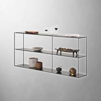 ราคา deepwood ชั้นวางของ Flat & Sleek ขนาด W30 x L140 x H80 cm ดำ (10892952)