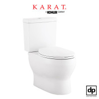 ราคา KARAT สุขภัณฑ์สองชิ้น รุ่น ไพน์ สีขาว ใช้น้ำ 3 - 4.5 ลิตร (10905210)