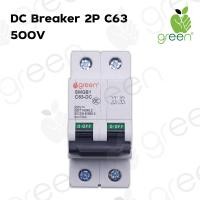 ราคา AppleGreen เบรกเกอร์ DC Circuit Breaker MCB 2 Pole 500V 63A (10919228)