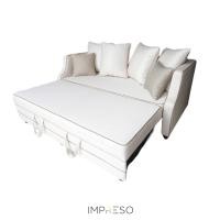 ราคา IMPRESO SOFA โซฟาเบด รุ่น RENNY สีขาว fabric 192 (10884937)