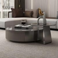 ราคา Wuxury furniture โต๊ะกลางโซฟา สไตล์โมเดิร์นLuxury โครงสแตนเลส TOPหินอ่อนสวยหรู โต๊ะกลาง โต๊ะรับแขก เทา (10918204)