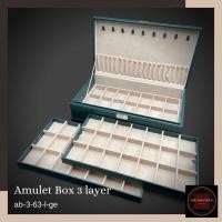 ราคา MUNDUDEE กล่องใส่พระ รุ่น 3 ชั้น 63 องค์ GreenRolex-A63 (10900184)