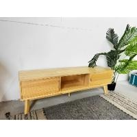 ราคา Rubber-tree minimal wood ชั้นวางทีวี ขนาด 180x40x46ซม (10903703)