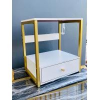 ราคา ABF006โต๊ะวางของข้างหัวเตียง ข้างโซฟาดีไซน์สมัยใหม่ ขาว 50*50*40 cm. (10878572)