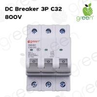 ราคา AppleGreen เบรกเกอร์ DC Circuit Breaker MCB 3 Pole 800V 32A (10919249)