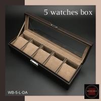 ราคา MUNDUDEE กล่องใส่นาฬิกา รุ่น 5 เรือน Dark Chocolate (10899237)