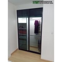 ราคา Datahomeproducts บานเลื่อนบิ้วอินไฟในตู้Built-in Sliding Door Wardrobe กระจกชาดำ (10928610)