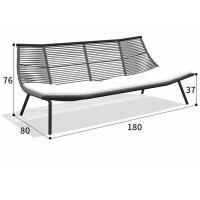 ราคา kyotohaus โซฟาเชือกถัก รุ่น Daichi - แบบยาว other 180 (10930496)