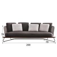 ราคา kyotohaus เก้าอี้โซฟาเชือกป่านถักมินิมอล รุ่น joji เบาะสามคน other 200 (10930537)