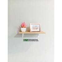 ราคา Datahomeproducts ชั้นวางของติดผนัง พร้อมฉากเหล็กรับ 40x20 cm สี ลาเต้ (10927319)