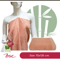 ราคา BSC Bamboo Towel ผ้าขนหนูแบมบู100% ผ้าเช็ดตัว ขนาดมาตรฐาน 70x135 cm มีแอนตี้แบคทีเรีย รุ่น AST147 70x135 cm สีส้ม (10904599)