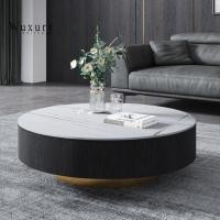 ราคา Wuxury furniture โต๊ะกลางโซฟา โต๊ะกลางหินอ่อน สไตล์โมเดิร์นสวยหรู มีลิ้นชักในตัว 100cm ดำ (10918212)