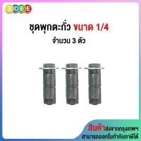 ราคา BDEE ชุดพุกตะกั่วพร้อมสกรู 1/4 จำนวน 3 ตัว/ชุด 1/4 ยึดติดผนัง หรือกำแพง (10922789)