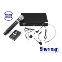 ราคา SHERMAN # MIC333 ไมโครโฟนไร้สายแบบมือถือ ดำ (10922893)