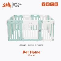 ราคา HostTail คอกกั้นสุนัข [ Pet Home] สูง 65 CM. คอกสุนัข คอกหมา คอกกระต่าย คอกสัตว์ คอกพลาสติก เขียว ขาว S (10928282)