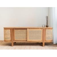 ราคา Mardi Décor ชั้นวางทีวีไม้สักและหวาย รุ่น คามิลลา Teakwood/Cane (10938994)